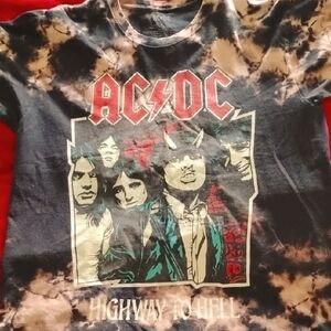 AC/DC  Tie-Dye T-Shirt - Black